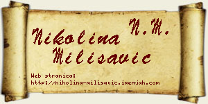 Nikolina Milisavić vizit kartica